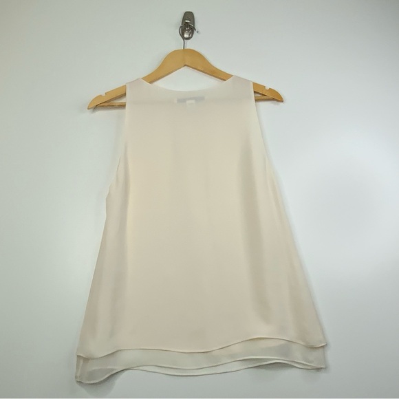 Diane Von Furstenberg Beige 100% Silk Tank Top. Womens Size Medium. - Picture 2 of 8